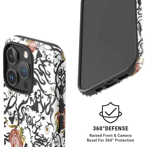 Disney Snow White Roses and Character Silhouette iPhone 16 Pro Magsafe Impact Case